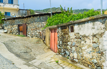 The old street of Pelendri village