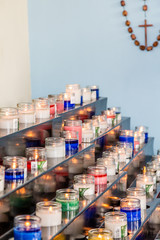 Candles in a Catholic Church