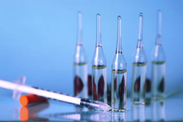 ampoule medical syringe