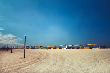 Camping on the beach / Camping on the beach, Azov sea , Krasnodar region, Russia