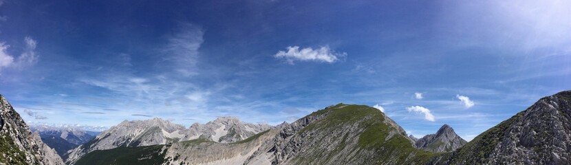 Panoramablick im Hochgebirge
