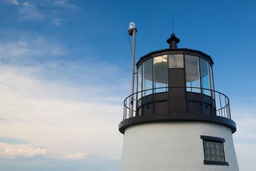 Wall murals Lighthouse Small Castle Hill lighthouse in Newport, Rhode Island, USA