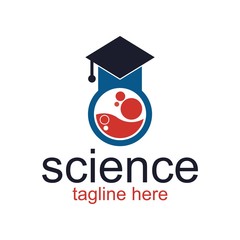 Science logo symbol vector