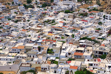Rooftop of Lindos. Rhodes, Greece
