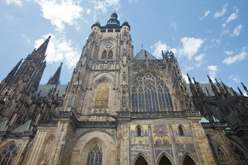 Fototapeta premium Cathedral of St. Vitus, Wenceslas and Vojtech in Prague Castle 