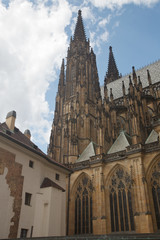 St. Vitus is a Roman Catholic cathedral situated in the Prague
