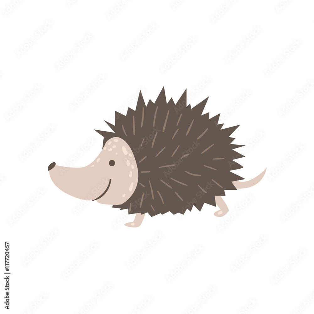 Canvas Prints Smiling Hedgehog Running