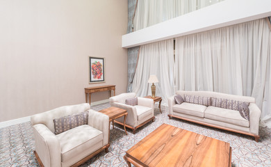 Modern interior of dining room