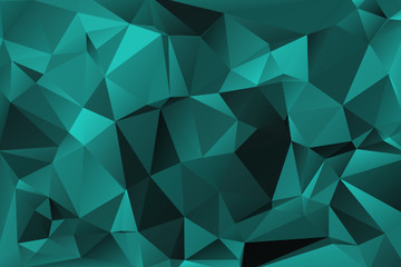 turquoise abstract polygonal background