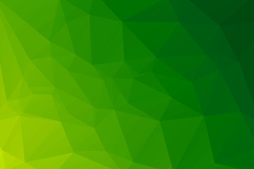 Plakat green and yellow abstract polygonal background