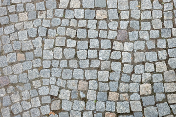 with stone road