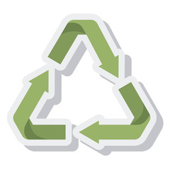 arrows recycle symbol isolated icon vector illustration design