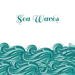 Fototapeta na wymiar Sea waves