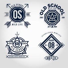 Old school badges