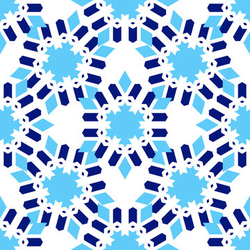 Zellige Tile seamless. Moorish patern