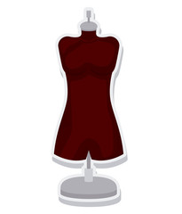 Obraz premium female mannequin isolated icon vector illustration design