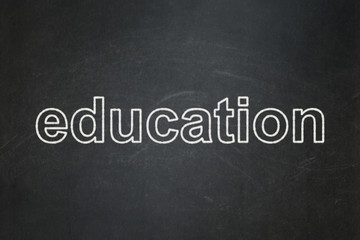 Education concept: Education on chalkboard background
