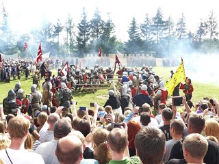 Фото с фестиваля средневекового рыцарства Реконструкция битвы у Грюнвальда.