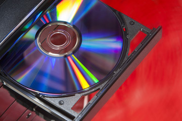 DVD disc in player
