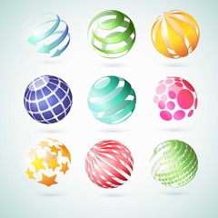Abstract globes
