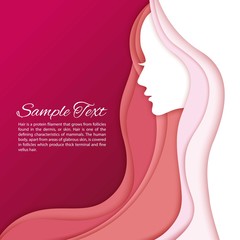 Women silhouette template