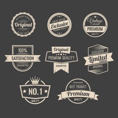 Retro promotion badges