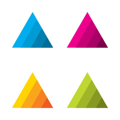 Design triangle logo element