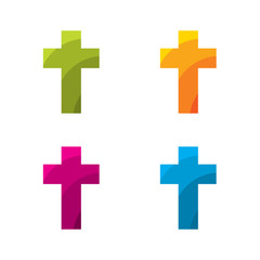 Fototapeta premium Colored cross set