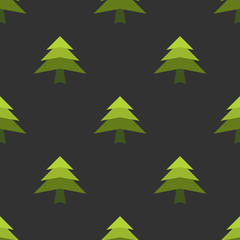 Fototapeta premium New year tree seamless