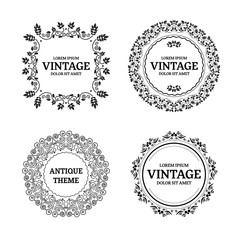 Elegant floral monogram