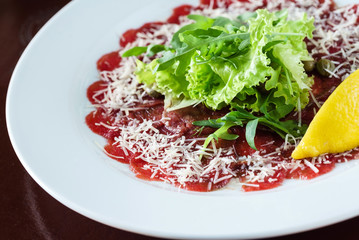 meat carpaccio