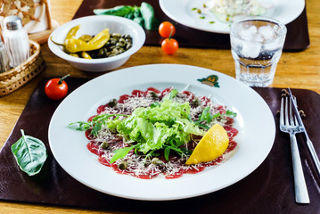 meat carpaccio