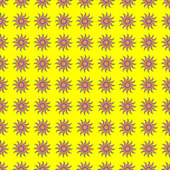 Flowers geometric seamless pattern 38.08