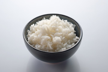 Grain white rice in a bowl
