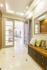 Entering a splendid contemporary villa