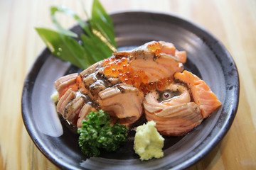 Grilled Salmon sashimi