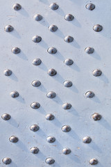 rivets on metal surface
