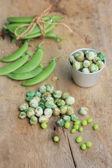 Green soybeans with coated