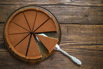 chocolate and cocoa cake or tort - obrazy, fototapety, plakaty