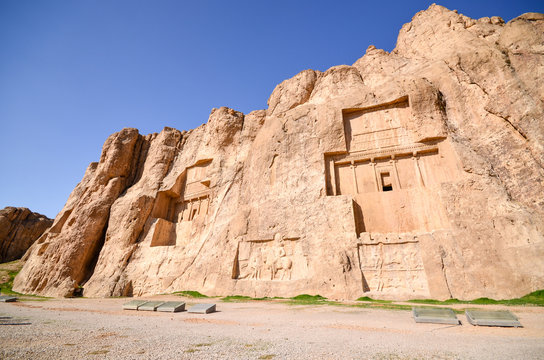 Naqsh-e Rustam, the Tombs of Achaemenid Kings, in Iran