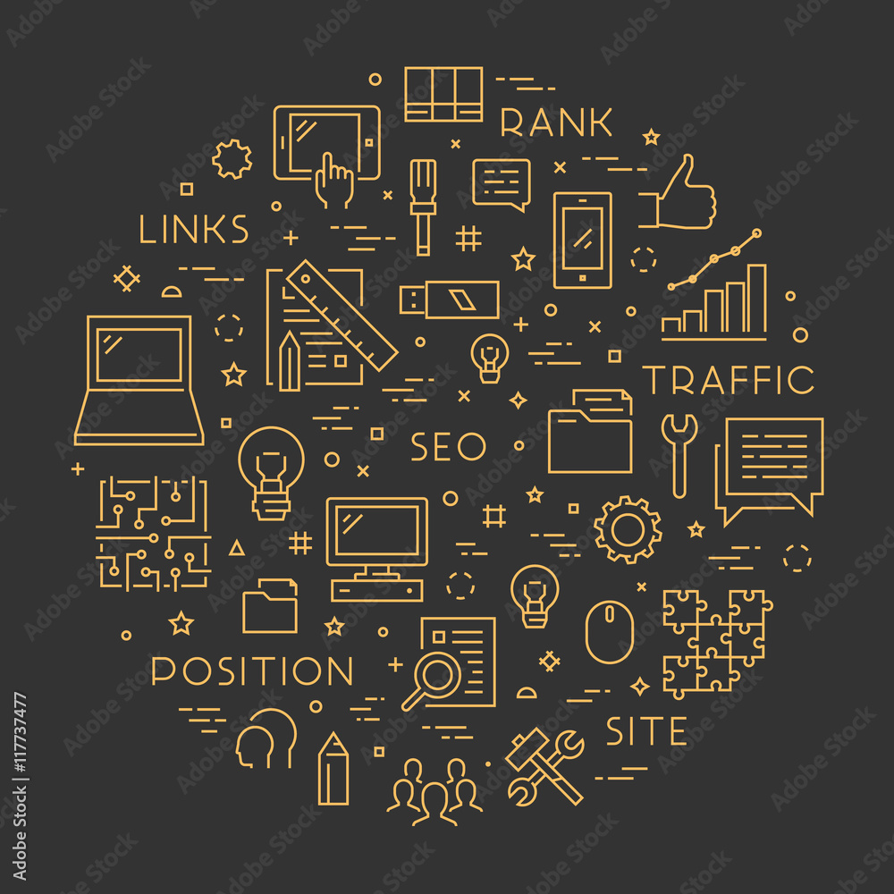 Poster line concept for search engine optimization