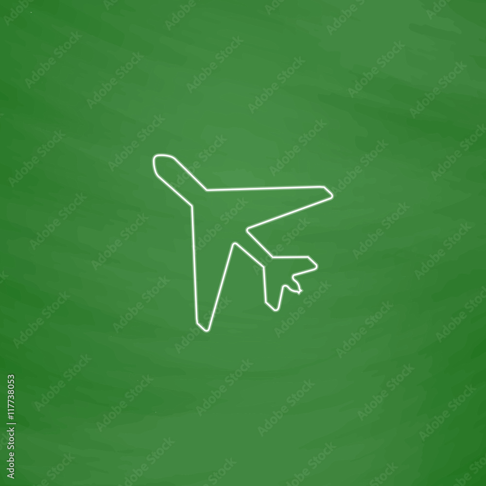 Poster Plane computer symbol