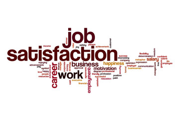 Job satisfaction word cloud concept