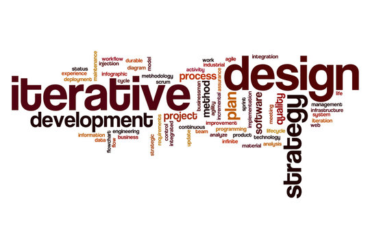 Iterative design word cloud concept