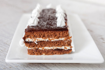 appetizer, appetizing, jam, plum, cake, chocolate, cocoa, creamy