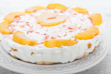 Peach and yogurt cake