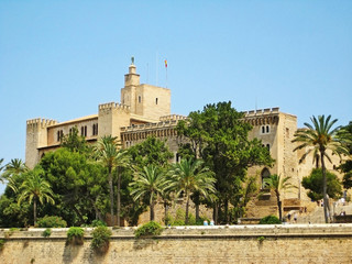 Fototapeta na wymiar Royal Palace Palacio Real de La Almudaina, Palma de Majorca