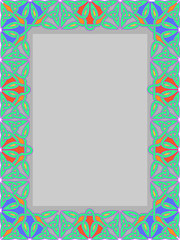 Frame from traditional ornament