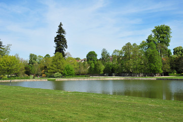 Rambouillet, France - mai 6 2016 : castle park