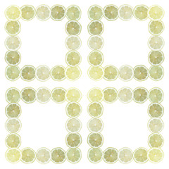 Beautiful background from a lemon circles 